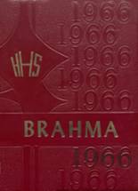 Hallettsville High School 1966 yearbook cover photo