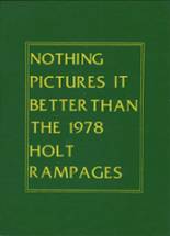 Holt High School 1978 yearbook cover photo