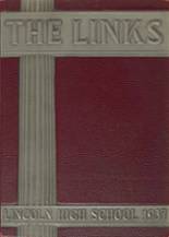 Lincoln High School 1937 yearbook cover photo