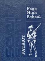 Page High School 1977 yearbook cover photo