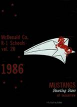 McDonald County High School 1986 yearbook cover photo