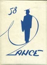 Bullard High School 1958 yearbook cover photo