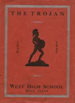 West High School 1937 yearbook cover photo
