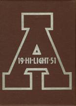 Antigo High School 1951 yearbook cover photo