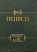 Roundup High School 1940 yearbook cover photo