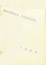 Merrill High School 1957 yearbook cover photo