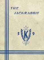 Kansas State School for the Deaf 1959 yearbook cover photo