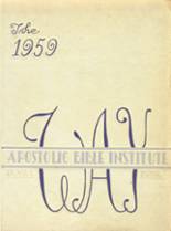 Apostolic Bible Institute 1959 yearbook cover photo