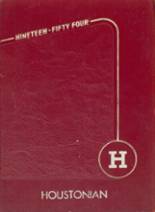 Houston High School 1954 yearbook cover photo