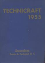 Saunders Trades & Technical High School  1955 yearbook cover photo