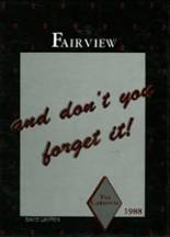 Fairview High School (thru 1991) 1988 yearbook cover photo