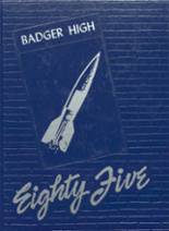 1985 Badger High School Yearbook from Badger, Minnesota cover image