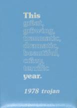 Triopia High School 1978 yearbook cover photo