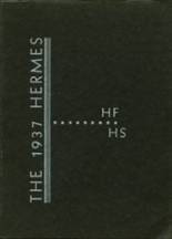 Hudson Falls High School 1937 yearbook cover photo