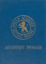 Gould Academy 1962 yearbook cover photo