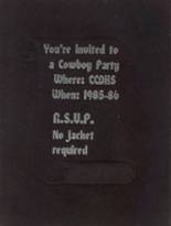 1986 Custer County High School Yearbook from Miles city, Montana cover image