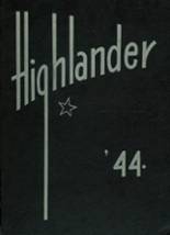 Highland Park High School 1944 yearbook cover photo