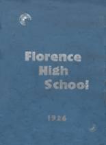 1926 Florence High School Yearbook from Florence, Wisconsin cover image