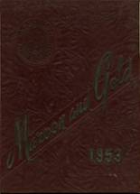 Glassboro High School 1953 yearbook cover photo