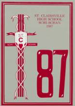 St. Clairsville High School 1987 yearbook cover photo