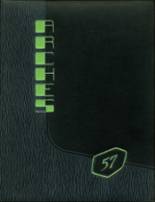 Notre Dame High School 1957 yearbook cover photo