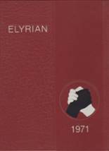 Elyria High School 1971 yearbook cover photo