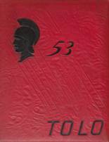 Toulon High School 1953 yearbook cover photo