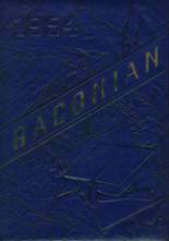 Bacon Academy 1954 yearbook cover photo