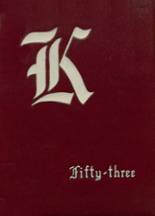 Knoxville High School 1953 yearbook cover photo