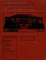 University of Detroit High School 1981 yearbook cover photo