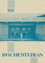 Rochester High School 1957 yearbook cover photo