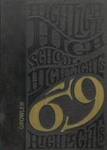 Tishomingo High School 1969 yearbook cover photo