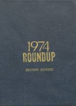 Bryson High School 1974 yearbook cover photo