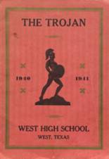 West High School 1941 yearbook cover photo