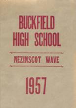 Buckfield High School 1957 yearbook cover photo