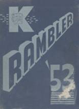 Kiester High School 1953 yearbook cover photo