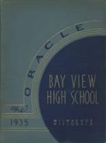 Bay View High School 1935 yearbook cover photo