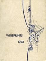 Winecoff High School 1953 yearbook cover photo
