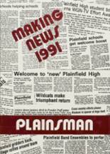 Plainfield High School 1991 yearbook cover photo
