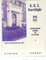 1945 Richford Junior - Senior High School Yearbook from Richford, Vermont cover image