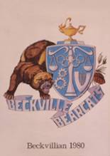 Beckville High School 1980 yearbook cover photo