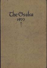 Osakis High School 1922 yearbook cover photo