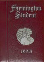 Farmington High School 1958 yearbook cover photo