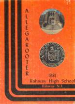 Rahway High School 1981 yearbook cover photo