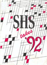 Slaton High School 1992 yearbook cover photo
