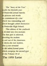 Pettisville High School 1959 yearbook cover photo