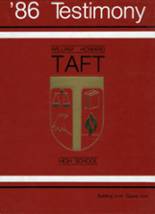 Taft High School 1986 yearbook cover photo