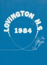 Lovington High School 1984 yearbook cover photo