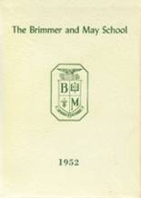 Brimmer & May High School 1952 yearbook cover photo