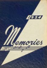 Hobart High School 1954 yearbook cover photo